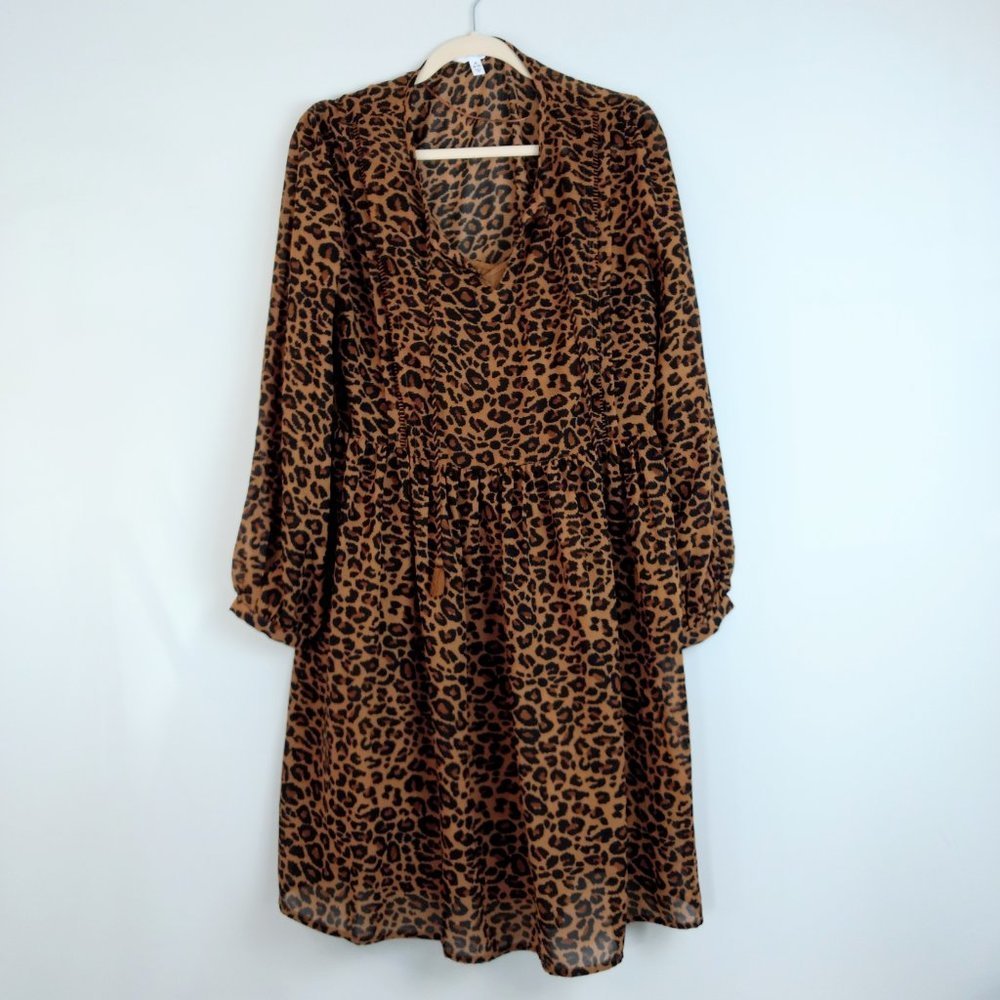 Leopard Print Dress Size Medium NWT